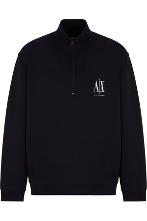 Armani Exchange Heren, Sweatshirts & Hoodies, Blauw, Maat: S Katoen
