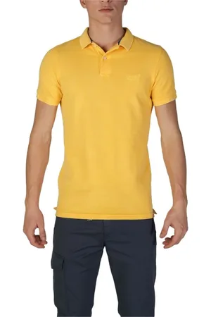 Superdry Heren, Tops, Geel, Maat: M Katoen