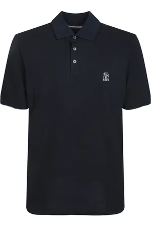 Brunello Cucinelli Heren, Tops, Blauw, Maat: L Katoen