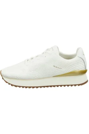 GANT Dames, Schoenen, Wit, Maat: 38 EU Leer