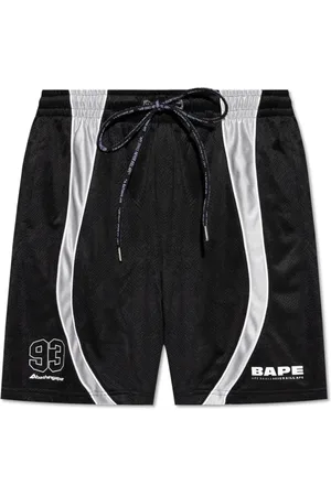 A Bathing Ape Heren, Korte broeken, Zwart, Maat: L Poliester