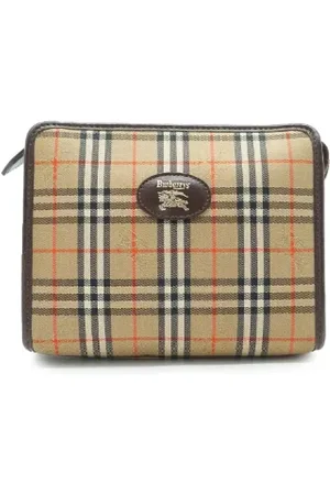 Burberry Dames, Pre-owned, Bruin, Maat: ONE Size Leer