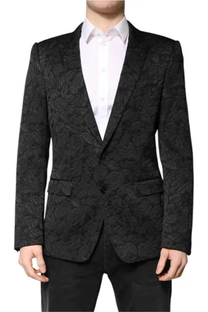Dolce & Gabbana Heren, Pakken, Zwart, Maat: L Brokaat