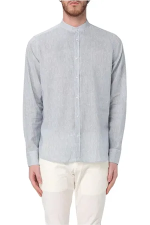 Manuel Ritz Heren, Overhemden, Blauw, Maat: XL Linnen