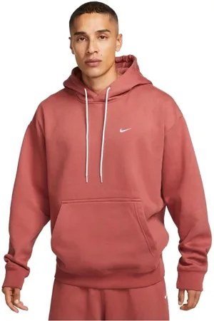 Nike Heren, Sweatshirts & Hoodies, Rood, Maat: XS Fleece