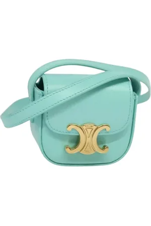 Céline Dames, Pre-owned, Blauw, Maat: ONE Size Leer