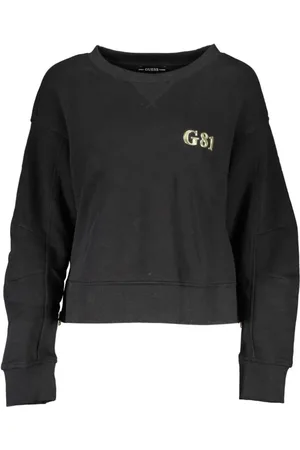 Guess Dames, Sweatshirts & Hoodies, Zwart, Maat: M Katoen