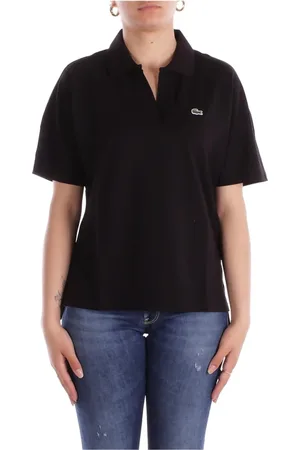 Lacoste Dames, Tops, Zwart, Maat: M Katoen