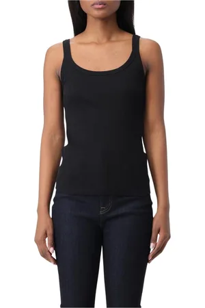 Dolce & Gabbana Dames, Tops, Zwart, Maat: 2XS Katoen