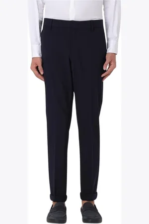 Dondup Heren, Broeken, Blauw, Maat: W34 Leer