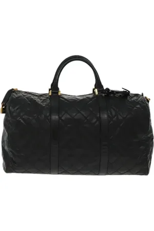 CHANEL Unisex, Pre-owned, Zwart, Maat: ONE Size Leer