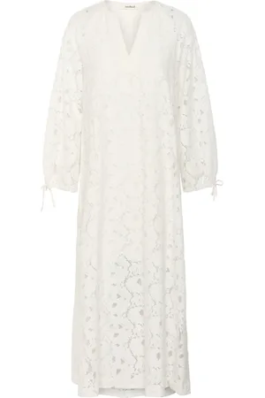 Soaked in Luxury Dames, Jurken, Wit, Maat: XL Katoen