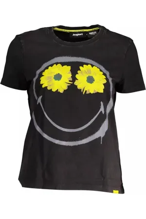 Desigual Dames, Tops, Zwart, Maat: S Katoen