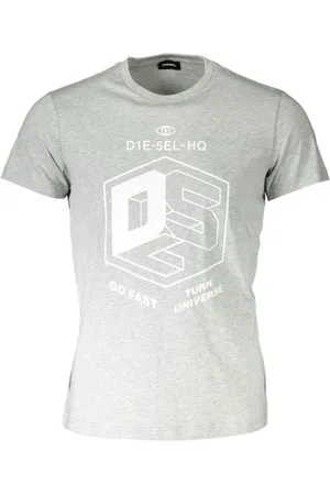 Diesel Heren, Tops, Grijs, Maat: 2XL Katoen
