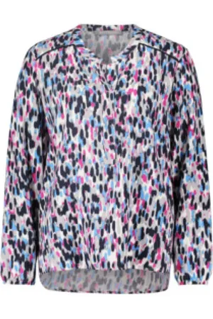Betty & Co Dames, Blouses & Shirts, Veelkleurig, Maat: 2XL