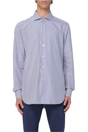 Kiton Heren, Overhemden, Blauw, Maat: 3XL Kasjmier