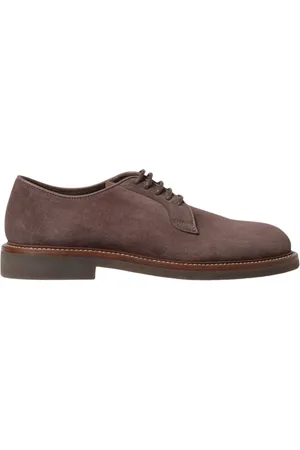 Brunello Cucinelli Heren, Schoenen, Bruin, Maat: 40 EU Leer