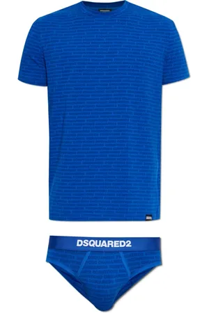 Dsquared2 Heren, Nachtkleding & Lounge, Blauw, Maat: M Katoen