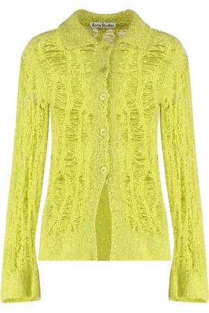 Acne Studios Dames, Truien, Geel, Maat: M Katoen