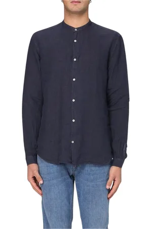 BROOKSFIELD Heren, Overhemden, Blauw, Maat: 3XL Linnen