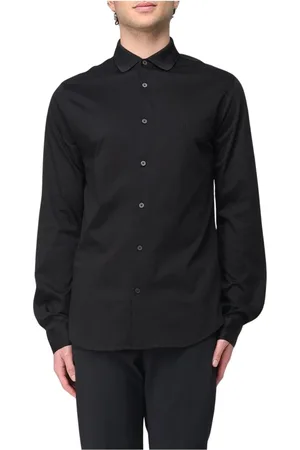 Armani Exchange Heren, Overhemden, Zwart, Maat: M Katoen
