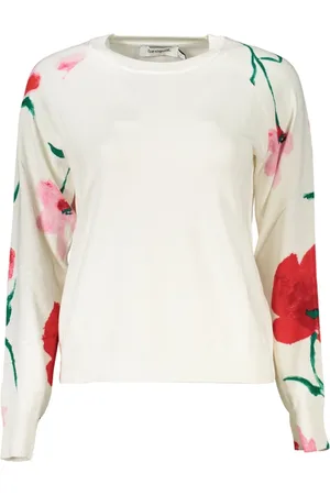 Desigual Dames, Truien, Wit, Maat: S