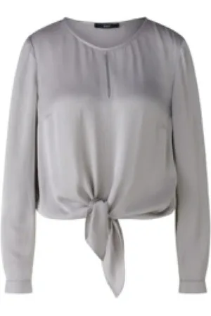 Oui Dames, Blouses & Shirts, Grijs, Maat: M