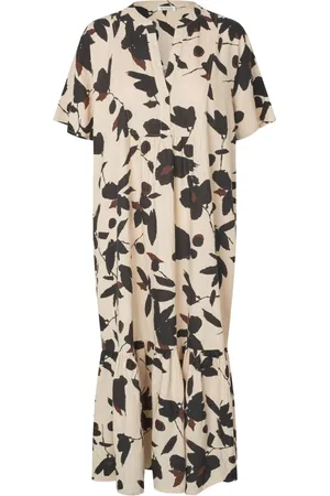 Masai Dames, Jurken, Veelkleurig, Maat: 2XL Linnen
