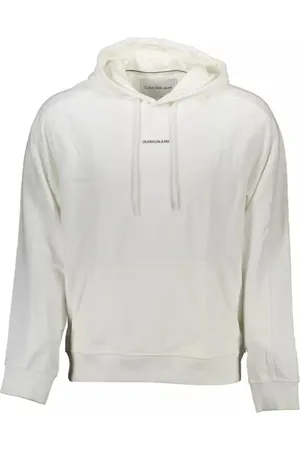 Calvin Klein Heren, Sweatshirts & Hoodies, Wit, Maat: XL Katoen