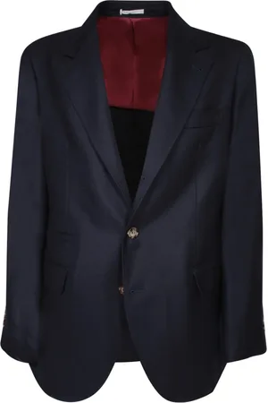 Brunello Cucinelli Heren, Jassen, Blauw, Maat: L Kasjmier
