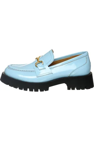 CESARE GASPARI Dames, Schoenen, Blauw, Maat: 40 EU Leer