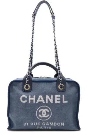 CHANEL Dames, Pre-owned, Blauw, Maat: ONE Size Denim