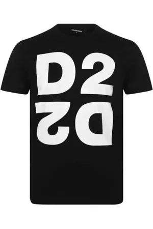 Dsquared2 Heren, Tops, Zwart, Maat: S Katoen