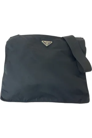 Prada Heren, Pre-owned, Zwart, Maat: ONE Size Leer