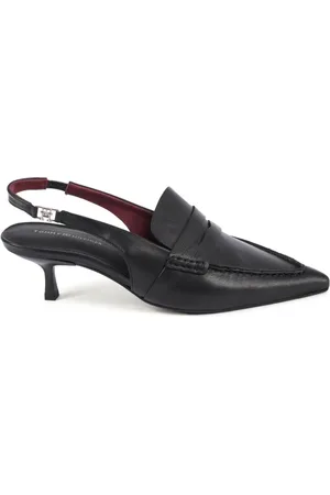Tommy Hilfiger Dames, Schoenen, Zwart, Maat: 36 EU Leer