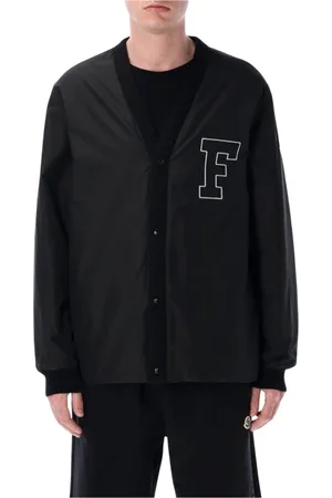 Moncler Heren, Jassen, Zwart, Maat: L Leer