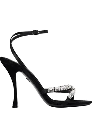Dolce & Gabbana Dames, Schoenen, Zwart, Maat: 37 EU Satijn
