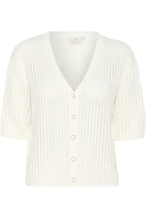 Kaffe Dames, Truien, Wit, Maat: 2XL