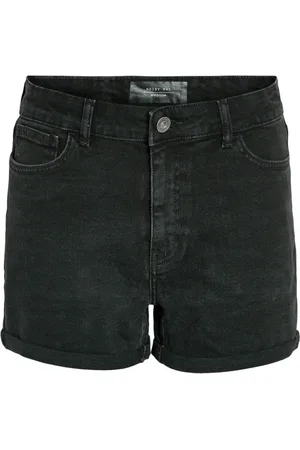 Noisy May Dames, Korte broeken, Zwart, Maat: L Denim