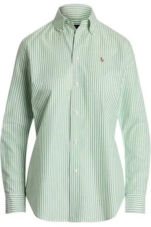 Ralph Lauren Dames, Blouses & Shirts, Groen, Maat: M Katoen