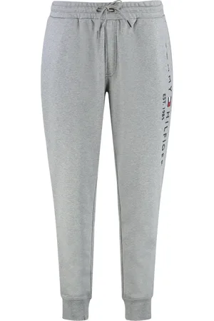 Tommy Hilfiger Heren, Broeken, Grijs, Maat: L Katoen