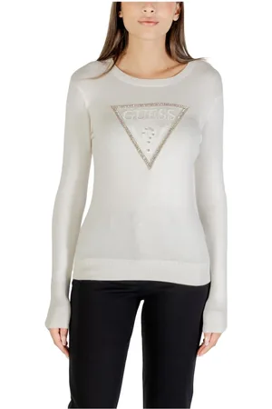 Guess Dames, Truien, Wit, Maat: L Viscose