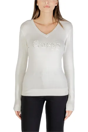 Guess Dames, Truien, Wit, Maat: XS Viscose