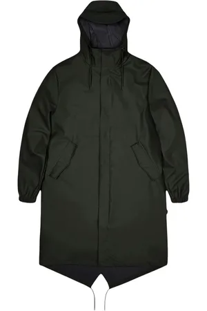 Rains Dames, Mantels, Groen, Maat: XL Poliester