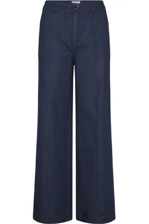 Part Two Dames, Broeken, Blauw, Maat: L Denim