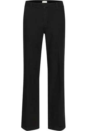 My Essential Wardrobe Dames, Broeken, Zwart, Maat: M L30 Denim