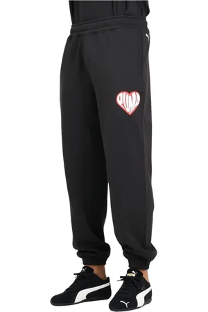 PUMA Heren, Broeken, Zwart, Maat: XL Katoen