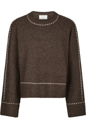 Neo Noir Dames, Truien, Bruin, Maat: S Wol