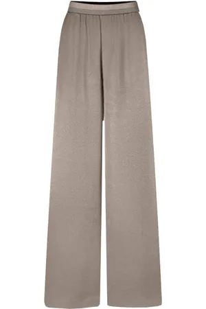 Summum Woman Dames, Broeken, Bruin, Maat: 2XL Satijn