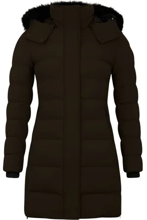 Dames, Mantels, Bruin, Maat: L
